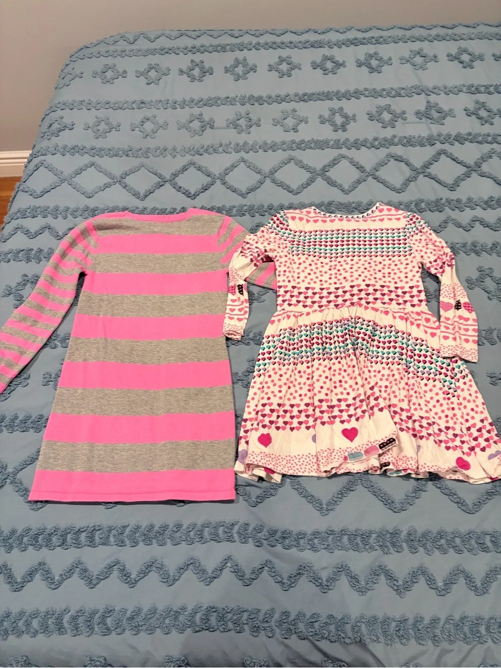 The Children’s Place Girls Dress Bundle Size 5/6 Pink Hearts 2-Piece